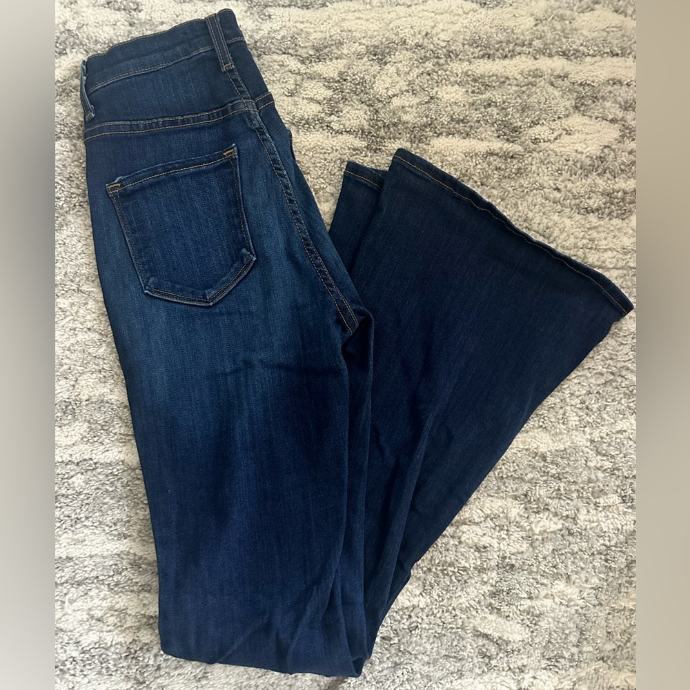 Vibrant Women’s Flare Denim Jeans – High Waisted Bell Bottom Stretch Flare